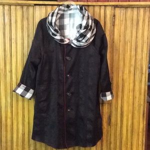 NWT UBU Reversible Water resistant Coat